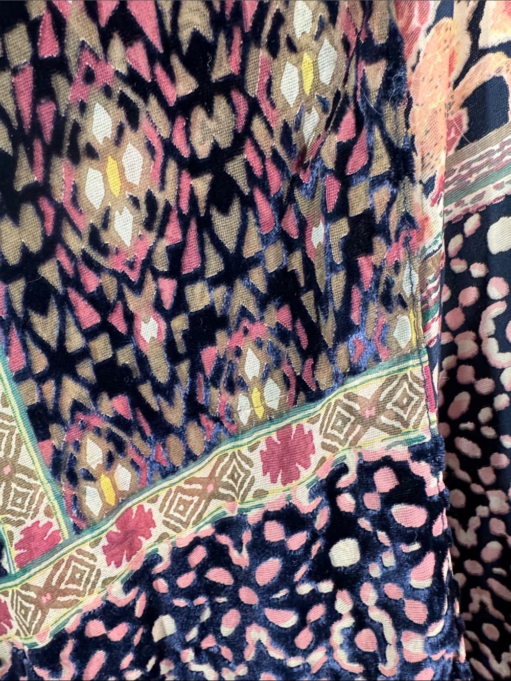 Anthropologie Akemi + Kin Boho Kimono Floral Patchwork Multicolor Flowy Duster - Picture 5 of 13